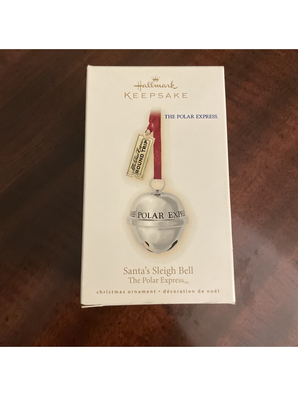 Santa's Sleigh Bell The Polar Express Hallmark Ornament 2009 QXI1042